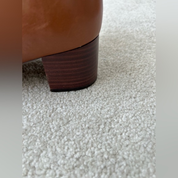 Lauren Ralph Lauren Wynne Polo Tan Leather Burnished Calf Ankle Boots - Picture 7 of 13